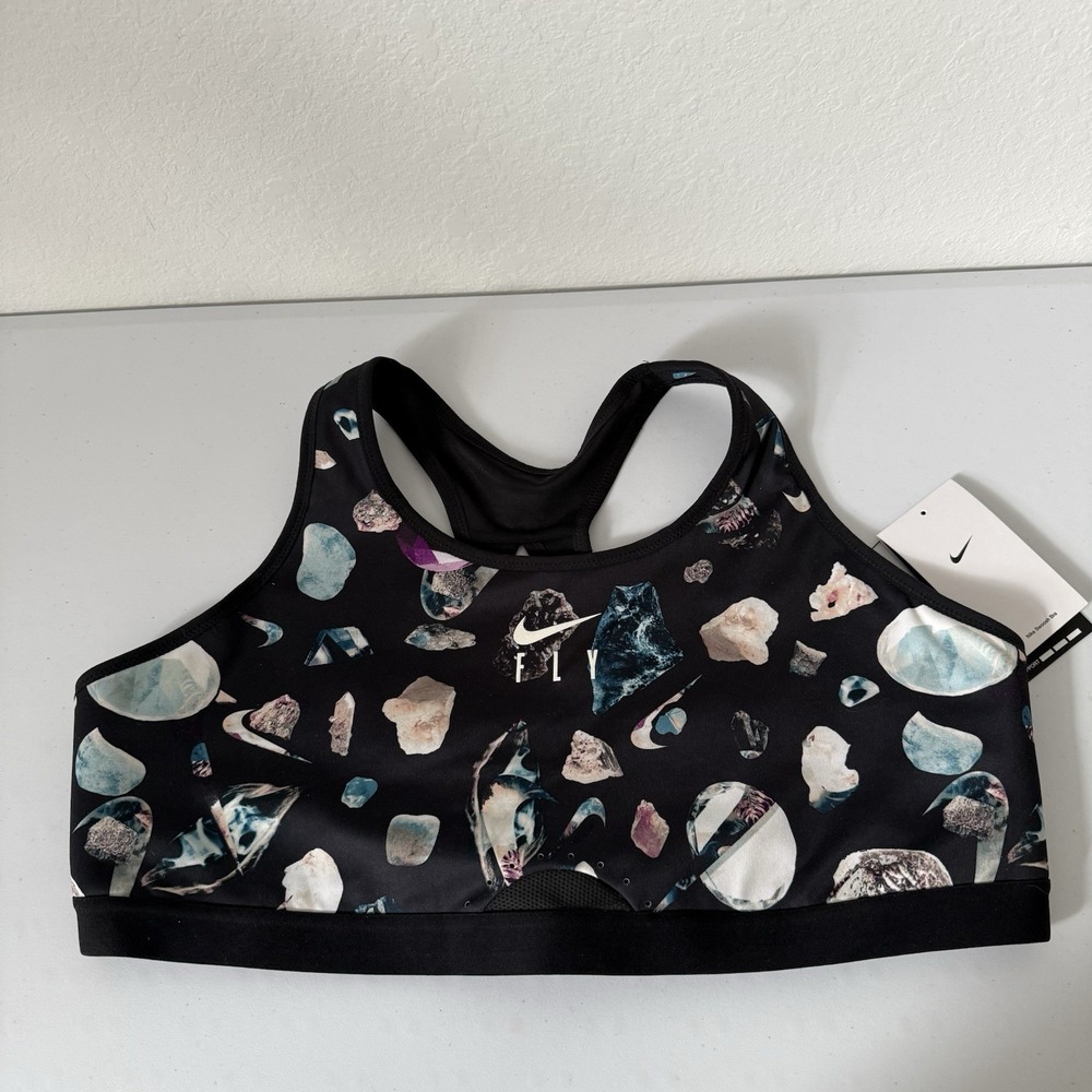 Nike Women's Dri-FIT High-Support Adjustable Sports Bra DR0313-010 2X (A-B) NWT